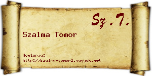 Szalma Tomor névjegykártya